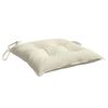 vidaXL Coussins de chaise lot de 6 blanc cr&egrave;me 50x50x7 cm tissu oxford