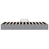 vidaXL Lit de Rangement avec matelas Gris clair 203 x 100 cm tissu