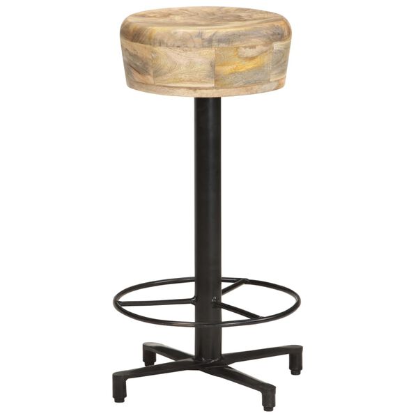 vidaXL Tabourets de bar lot de 2 66 cm bois de manguier massif