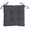 vidaXL Coussins de chaise lot de 6 anthracite 40x40x7 cm