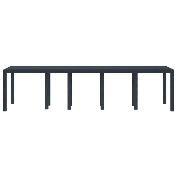 vidaXL Table de Jardin Anthracite 300 x 100 x 73 cm polyrotin