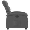 vidaXL Fauteuil inclinable &eacute;lectrique gris fonc&eacute; tissu