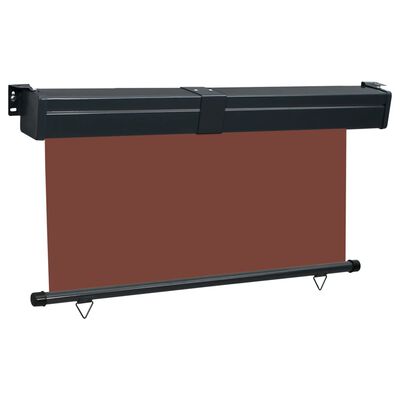 vidaXL Auvent latéral de balcon 145x250 cm Marron