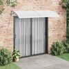 vidaXL Auvent de porte Gris 240x100 cm Polycarbonate
