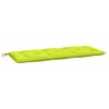 vidaXL Coussins de banc de jardin lot de 2 vert vif tissu Oxford