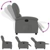 vidaXL Fauteuil inclinable gris fonc&eacute; tissu