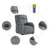 vidaXL Fauteuil inclinable de massage électrique gris similicuir