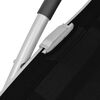 vidaXL Chaise longue avec oreiller Aluminium et textilène noir