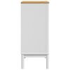 vidaXL Commode FLORO blanc bois de pin massif