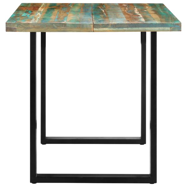 vidaXL Table de salle &agrave; manger 160x80x75cm Bois de r&eacute;cup&eacute;ration massif