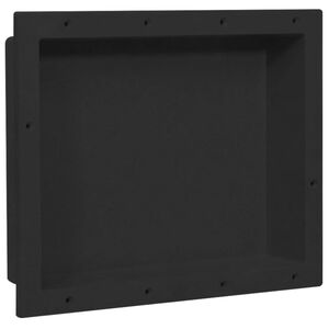vidaXL Niche de douche Noir mat 41x51x10 cm