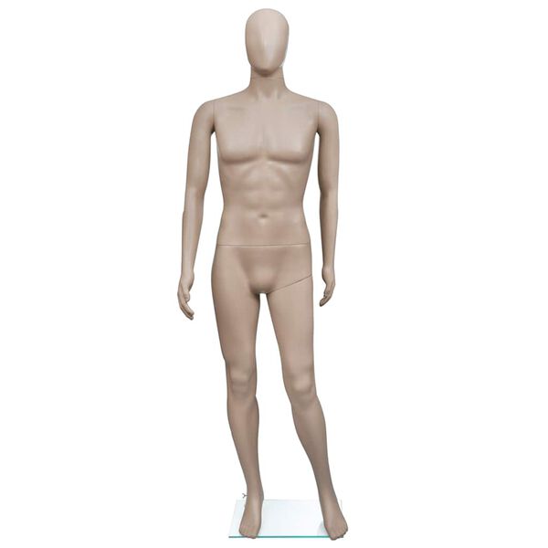 vidaXL Mannequin de vitrine Homme Tête ronde