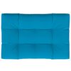 vidaXL Coussin de palette bleu 120x80x12 cm tissu
