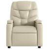 vidaXL Fauteuil de massage inclinable crème similicuir