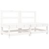 vidaXL Canap&eacute;s centraux avec coussins 2 pcs blanc bois de pin massif