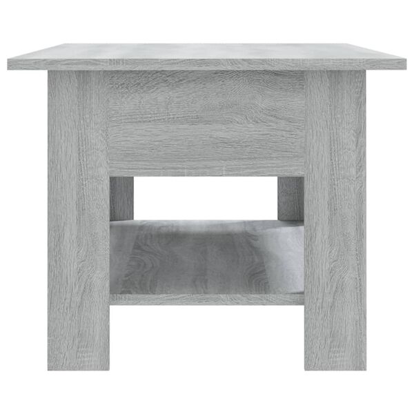 vidaXL Table basse sonoma gris 102x55x42 cm bois d'ing&eacute;nierie