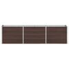 vidaXL Lit surélevé de jardin Acier galvanisé 240x40x45 cm Marron