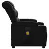 vidaXL Fauteuil de massage inclinable noir similicuir