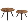 vidaXL Tables basses 2 pcs Bois de r&eacute;cup&eacute;ration massif