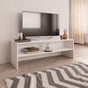 vidaXL Meuble TV Blanc 120x40x40 cm Bois d'ing&eacute;nierie