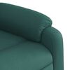 vidaXL Fauteuil inclinable de massage vert fonc&eacute; tissu