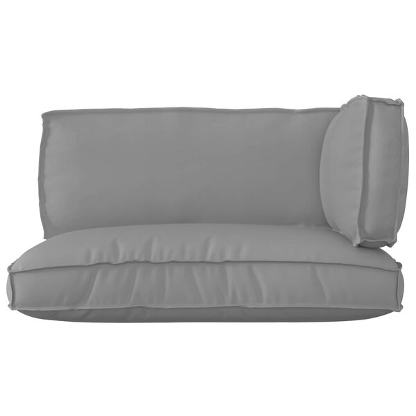 vidaXL Set de coussins de palette 3 pcs Gris Tissu Oxford