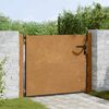 vidaXL Portail de jardin 100x125 cm en acier Corten
