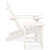 vidaXL Chaise de jardin Adirondack avec table Bois de sapin Blanc