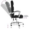 vidaXL Fauteuil inclinable de bureau Noir Similicuir