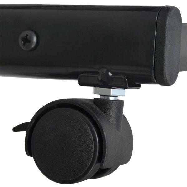 vidaXL Porte-revues 47,5 x 43 x 133 cm Noir A4