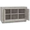 vidaXL Buffet gris béton 102x35x60 cm bois d'ingénierie