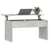 vidaXL Table basse gris b&eacute;ton 102x50,5x52,5 cm bois d'ing&eacute;nierie