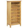 vidaXL Range bouteille 56x32x110 cm Bois de ch&ecirc;ne solide