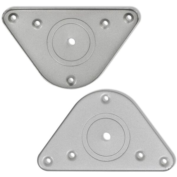 4 pieds de table r&eacute;glables en hauteur 870 mm Chrom&eacute;