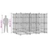 vidaXL Chenil d'ext&eacute;rieur pour chiens Acier 5,53 m&sup2;