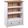 vidaXL Biblioth&egrave;que Blanc 80x35x110 cm Pin massif Assortiment Panama