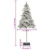 vidaXL Sapin de Noël artificiel 150 LED neige floquée