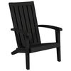 vidaXL Chaises de jardin Adirondack lot de 2 noir polypropyl&egrave;ne