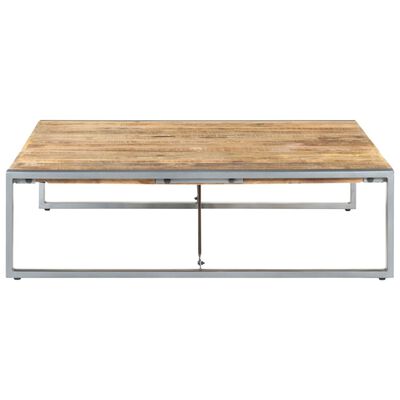 vidaXL Table basse 140x140x40 cm Bois de manguier brut