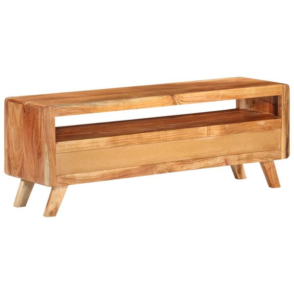 vidaXL Meuble TV 110x30x40 cm Bois d'acacia massif