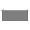 vidaXL Banc de jardin empilable et coussin 128,5cm Bois de teck massif
