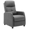 vidaXL Fauteuil inclinable &eacute;lectrique gris clair tissu