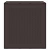 vidaXL Bo&icirc;te de rangement Marron 55 x 53 x 57 cm Polypropyl&egrave;ne