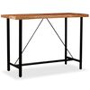 vidaXL Table de bar Bois massif d'Acacia 150x70x107 cm