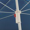 vidaXL Parasol de jardin avec m&acirc;t en acier bleu 180 cm