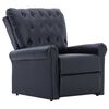 vidaXL Fauteuil inclinable noir similicuir