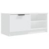 vidaXL Meubles TV 2 pcs Blanc 80x35x36,5 cm Bois d'ing&eacute;nierie