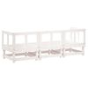 vidaXL Salon de jardin 3 pcs blanc bois massif de pin