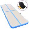 vidaXL Tapis gonflable de gymnastique avec pompe 300x100x10cm PVC Bleu