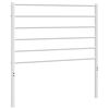 vidaXL T&ecirc;te de lit m&eacute;tal blanc 100 cm